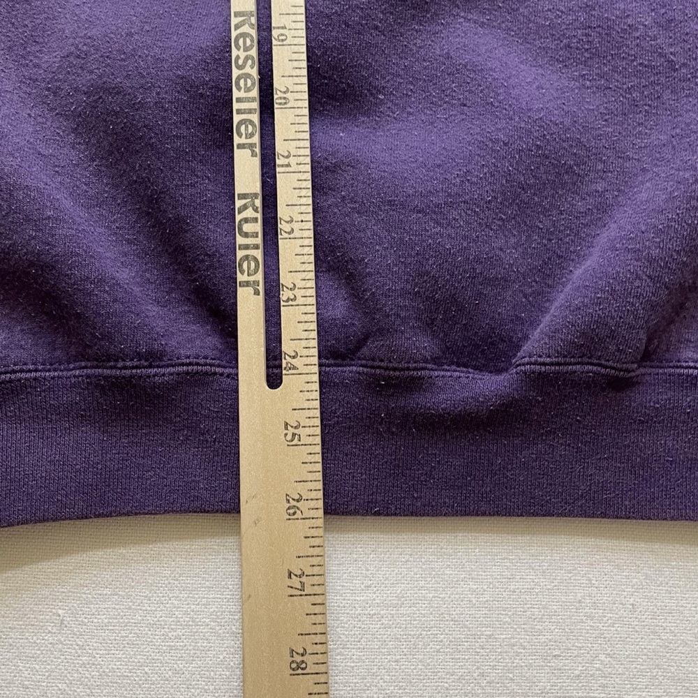 Vintage Adidas Sweatshirt Mens Large Purple Turtleneck - Picture 7 of 9